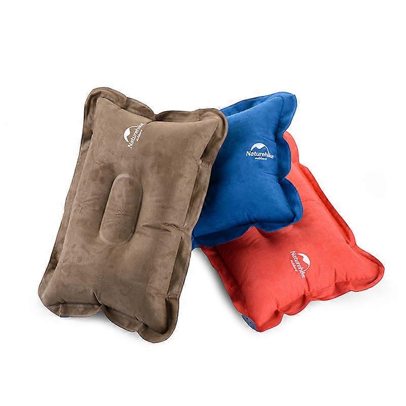 Outdoor Inflatable Suede Travel Pillow Comfortable Air Sleeping Mat Beach Blanket Mattress Camp Bed Picnic