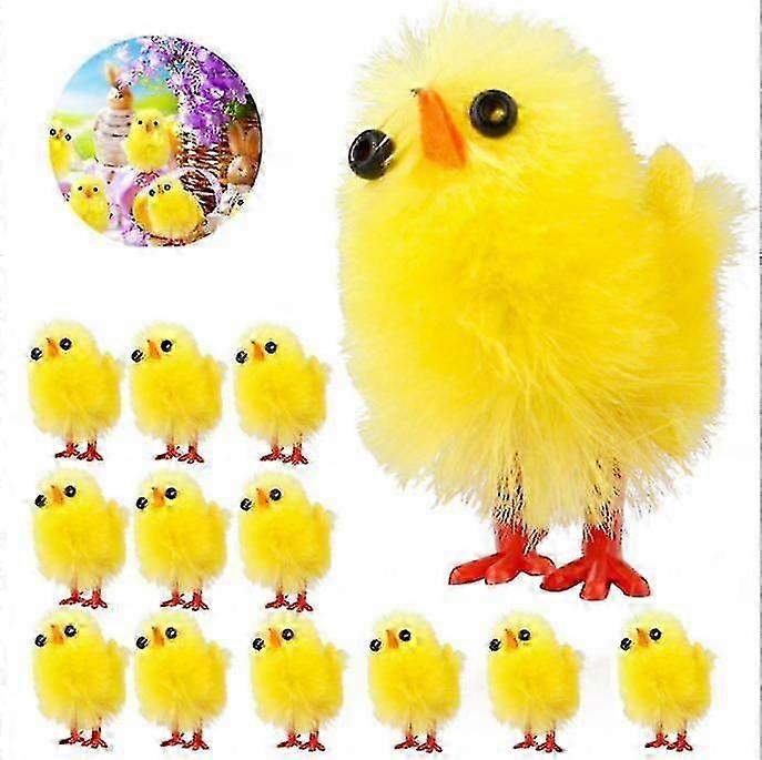 Easter Mini Fluffy Chicks - 60 Pack