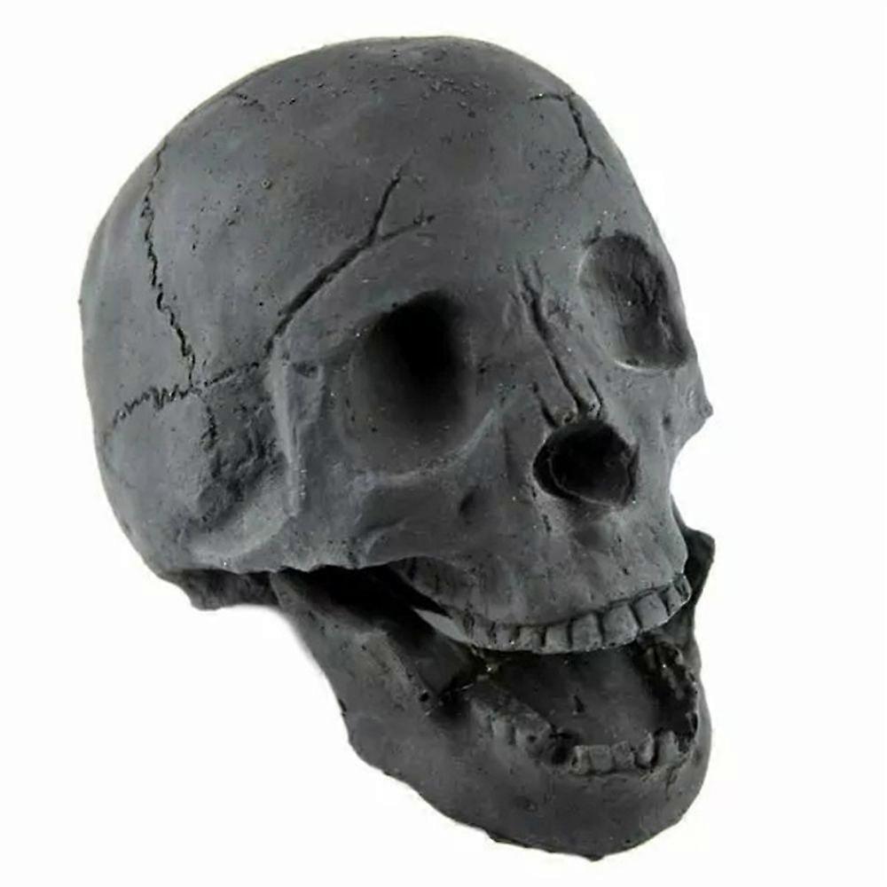 Ceramic Halloween Decor Fireproof Fire Pit Skull Wood Fireplace Firepit Re UK
