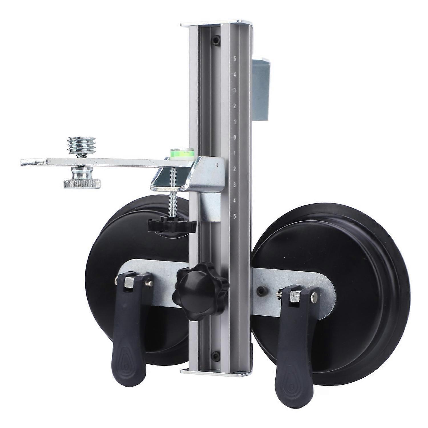 Dual Suction Cup Line Level Stand Aluminum Alloy 360 Degree 40lbs Bearing Beam Line Leveling Support