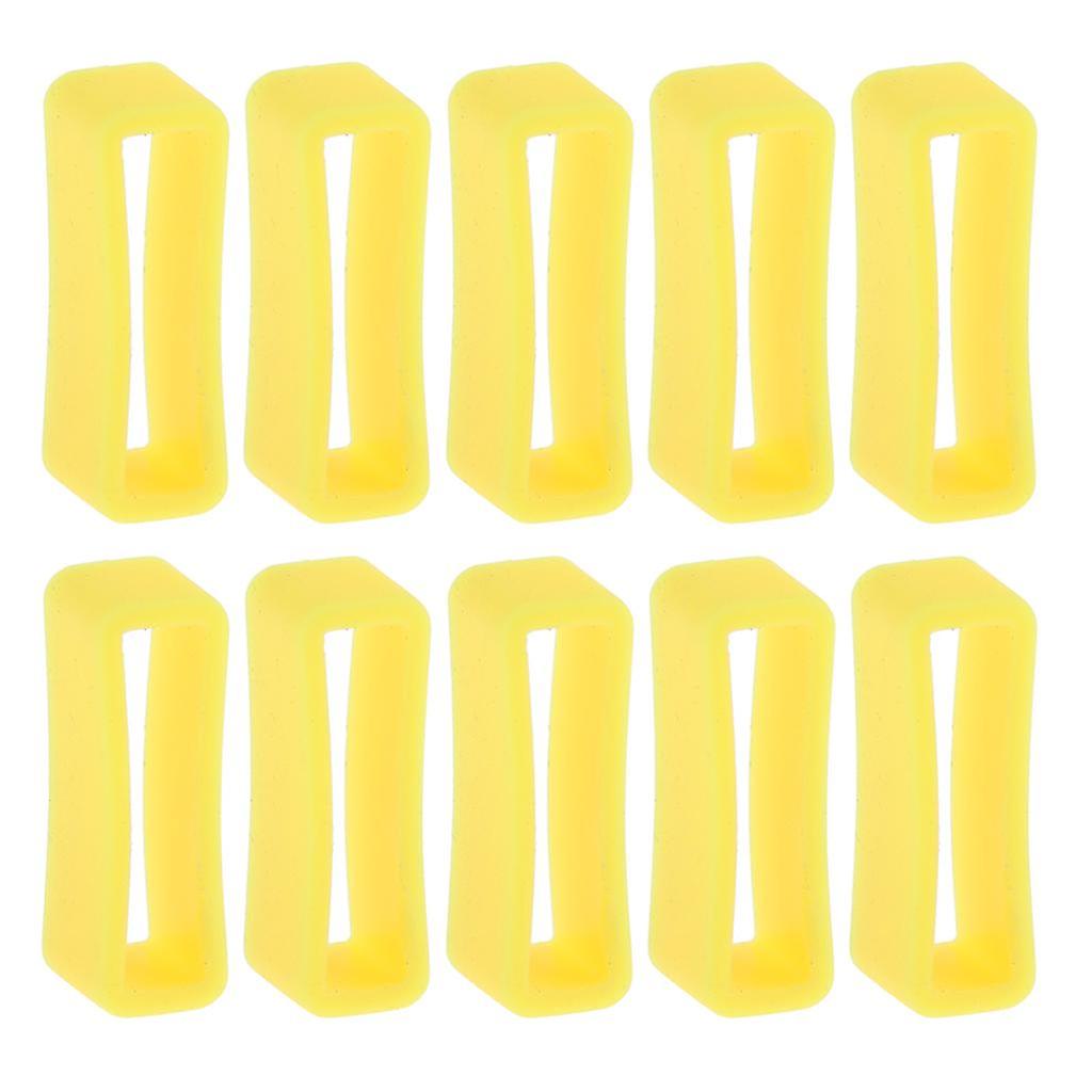 10pcs Antislip Rubber Watch Band Buckle Ring Hoop Loop for 24mm Strap Width