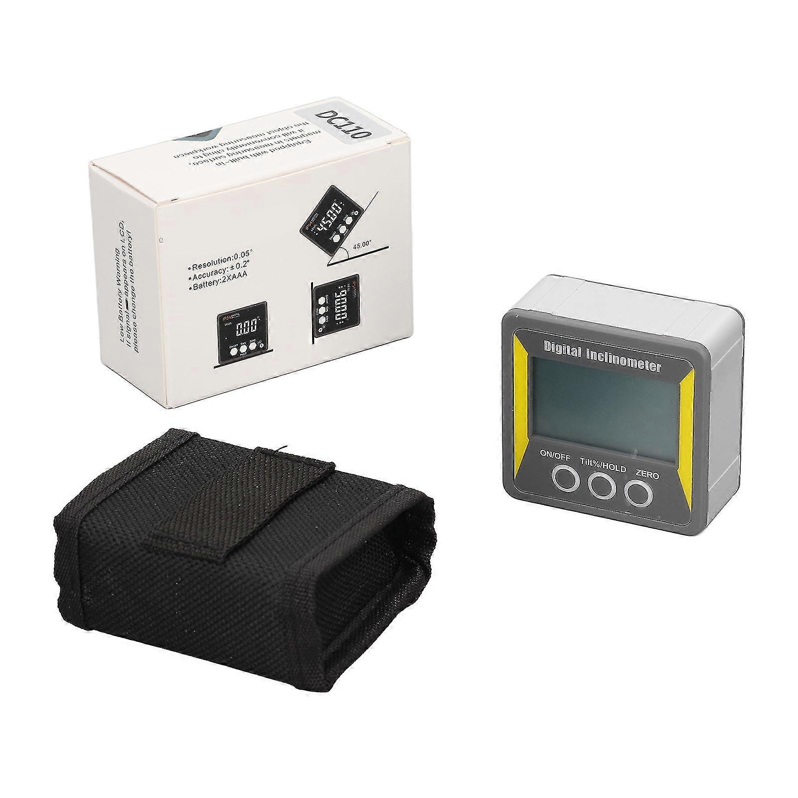 Inclinometer Digital Display Auto Shutdown Magnetic Level Angle Finder Gauge Tool