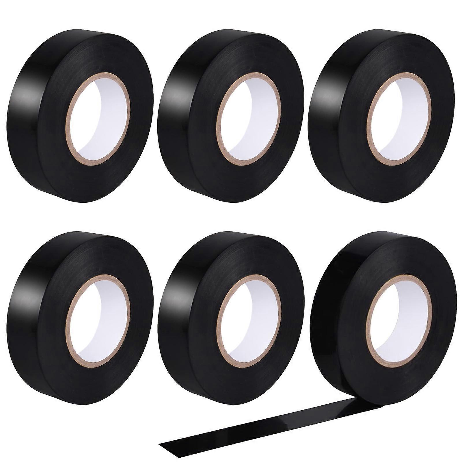 Flame Retardant Electrical Tape, Weather Resistant With High Conformability For Safe And Secure Electrical Work (Set Of 6)