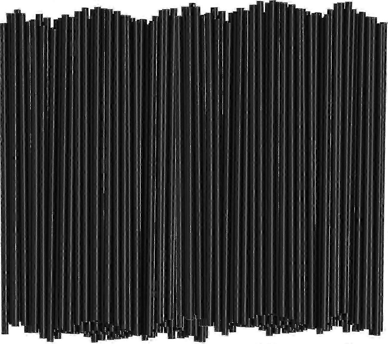 Kaffe Cocktail Omrørere / sugerør [1000 Count] Engangs plast Sip Rørepinner - Svart