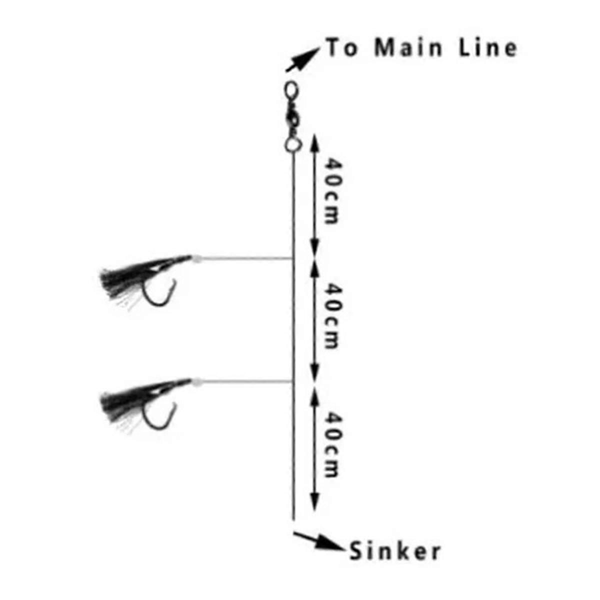 Glow Fishing Beads High Carbon Hooks for Freshwater/Saltwater A