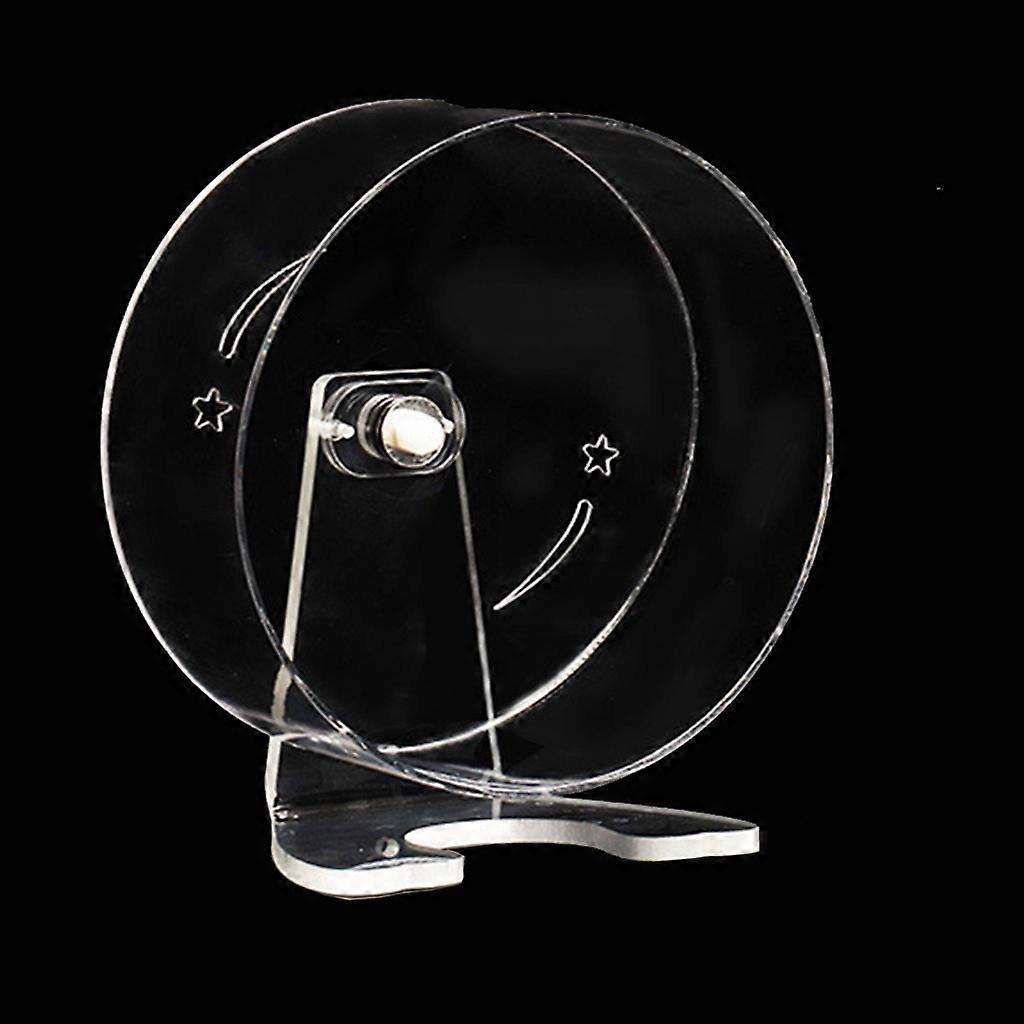 Transparent Acrylic Hamster Running Exercise Wheel Squirrel Chinchilla Rotatable Racing Treadmill Hedgehog Training Toy