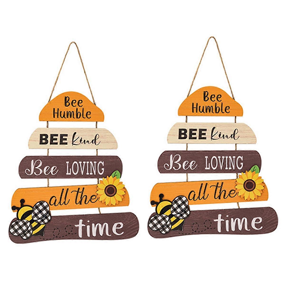 Type B Home Door Decoration, Bee Welcome Sign Front Door Decoration