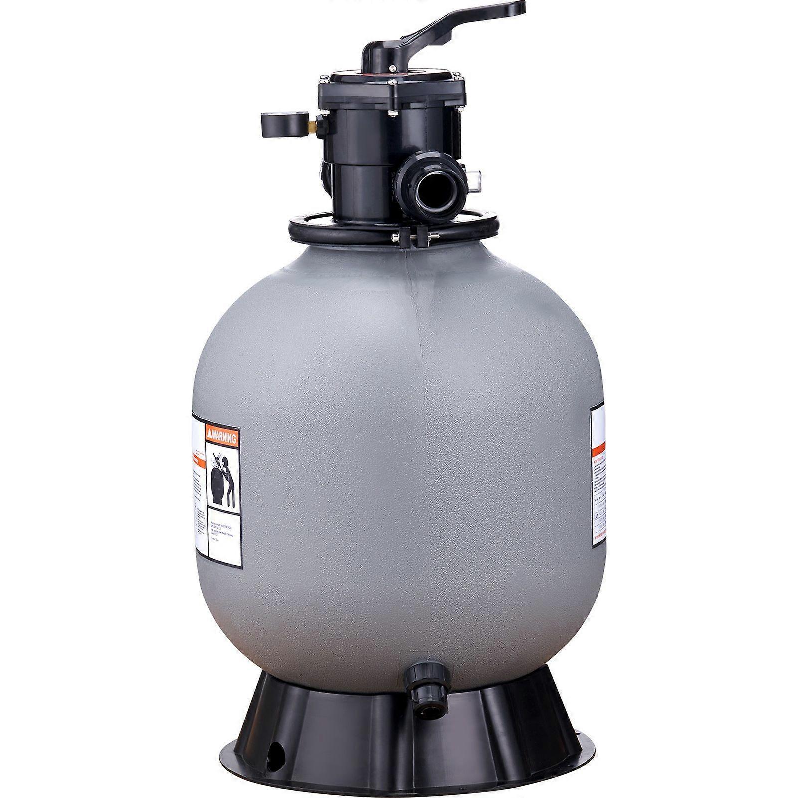 Sandfilter, 19 Zoll, bis zu 45 GPM Durchflussrate, über unterirdischem Schwimmbad Sandfiltersystem mit 7-Wege-Mehrwegeventilfunktionen