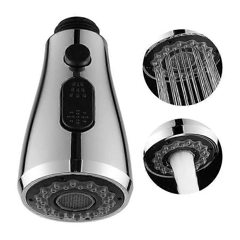 Water Transfer Pull Out Faucet Adjustable Spray Modes Easy Installation
