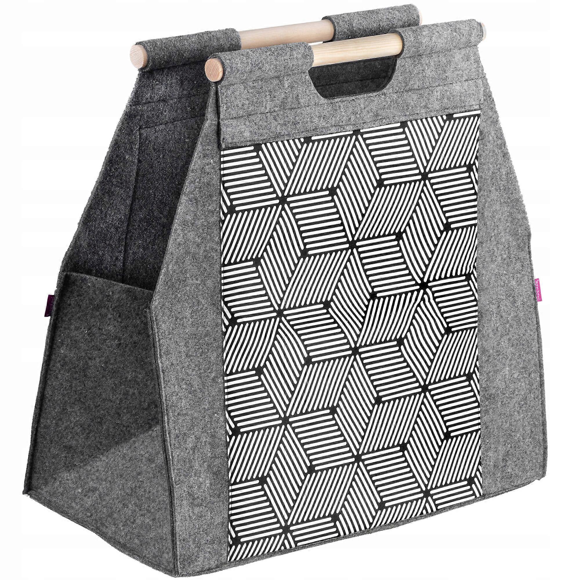 KADAX Household bag for firewood cube pattern