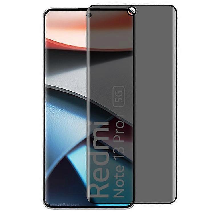 Compatible For Xiaomi Redmi Note 13 Pro+ 5G Anti-peeping Screen Protector Silk Printing Full Coverage