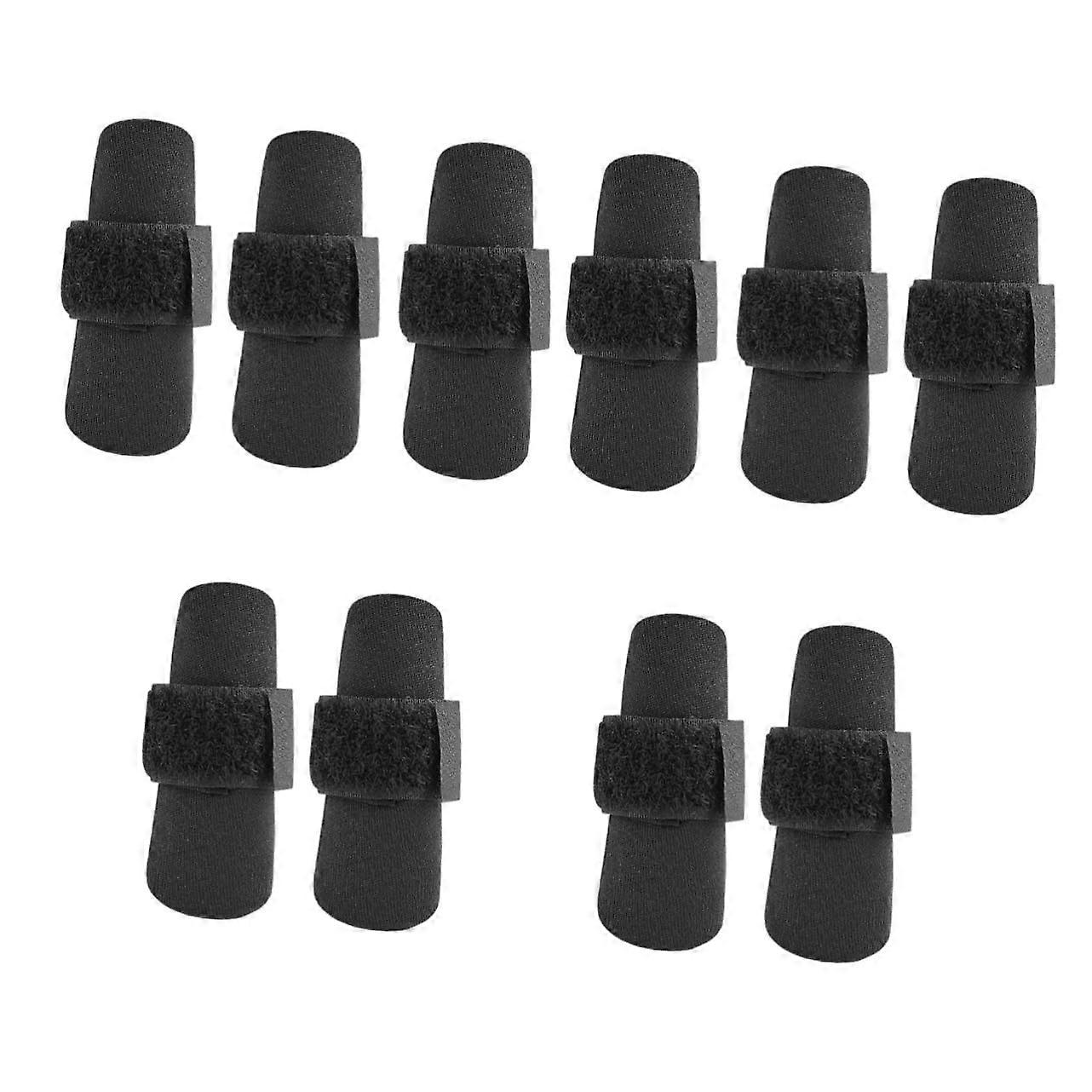 Basketball Finger Guards Clip Board Splint - 5 Sets of Adjustable Finger Binding Straps for Enhanced Grip and Support