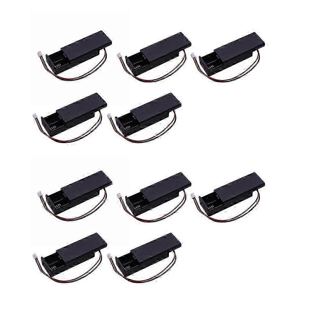 10 Pcs for Micro:Bit Battery Holder Case Cover Shell for 2Pcs AAA Batteries 3V PH2.0 for Microbit De