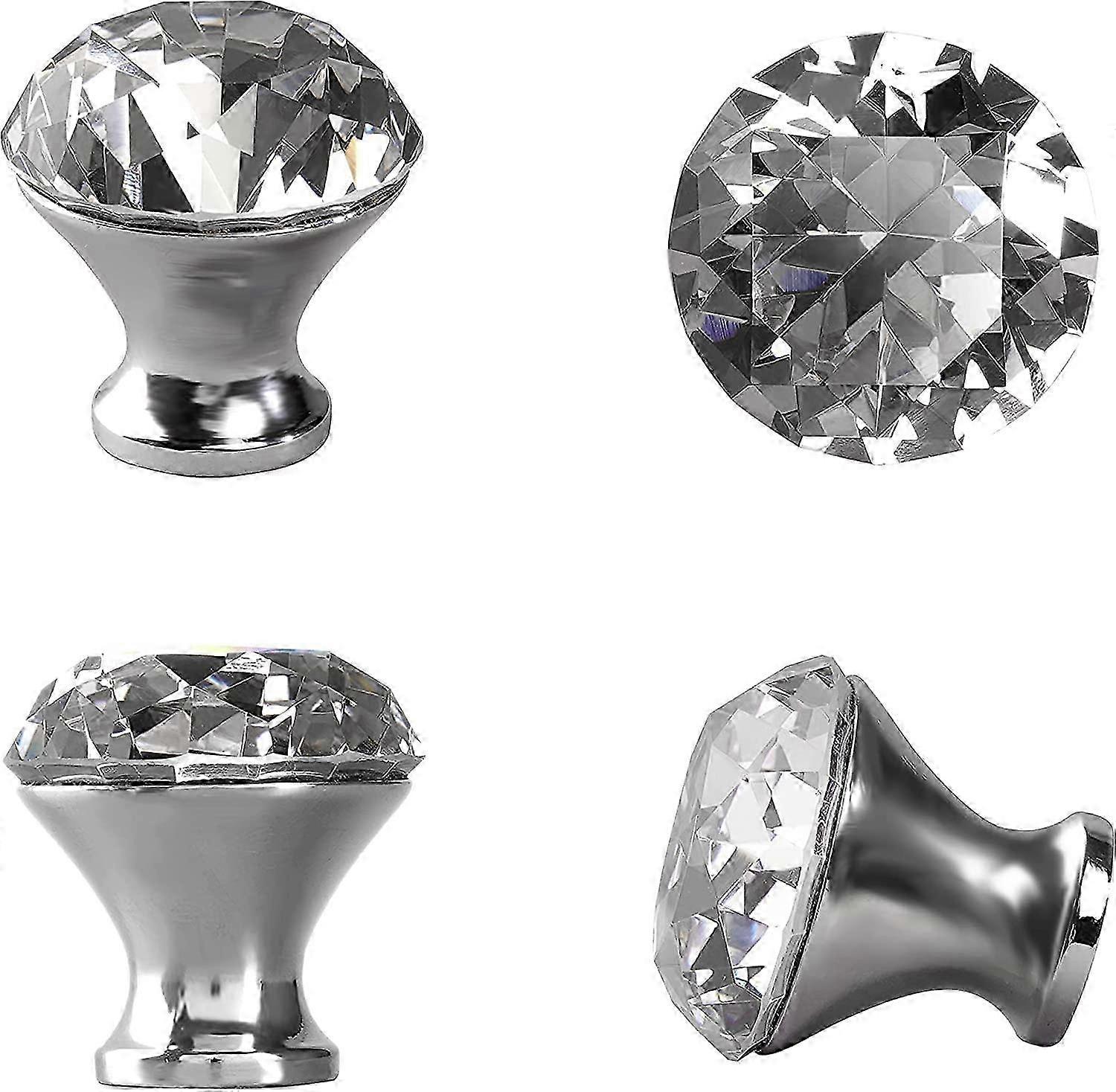 7pcs Crystal Cabinet Knobs, Vintage Door Knobs, 30mm SGW