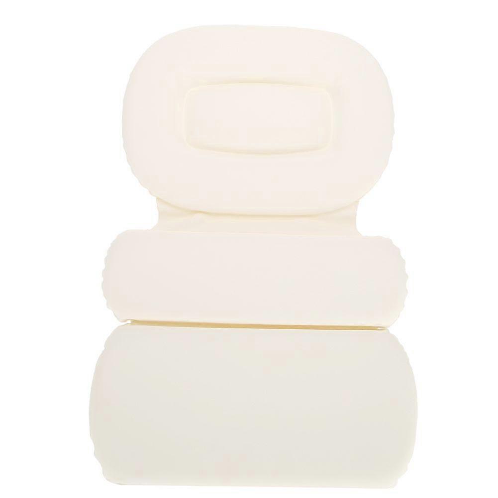 3-Panel Comfortable Bathtub Pillow Neck Cushion with Suction Cups
