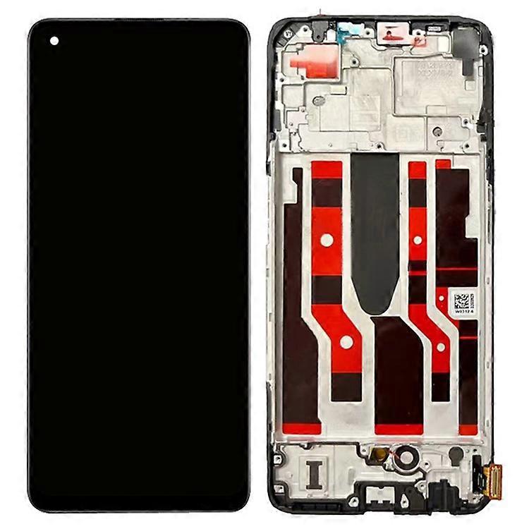 Compatible For Oppo Reno8 Lite 5G OEM Grade S AMOLED Screen and Digitizer Assembly + Frame Part (without Logo)