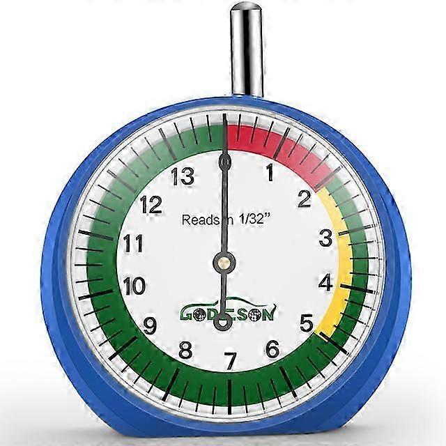Atsafepro Tire Tread Gauge Dial Tyre Depth Meter Professional For Motorcycle Car Truck And Bus Easy Reading Tools