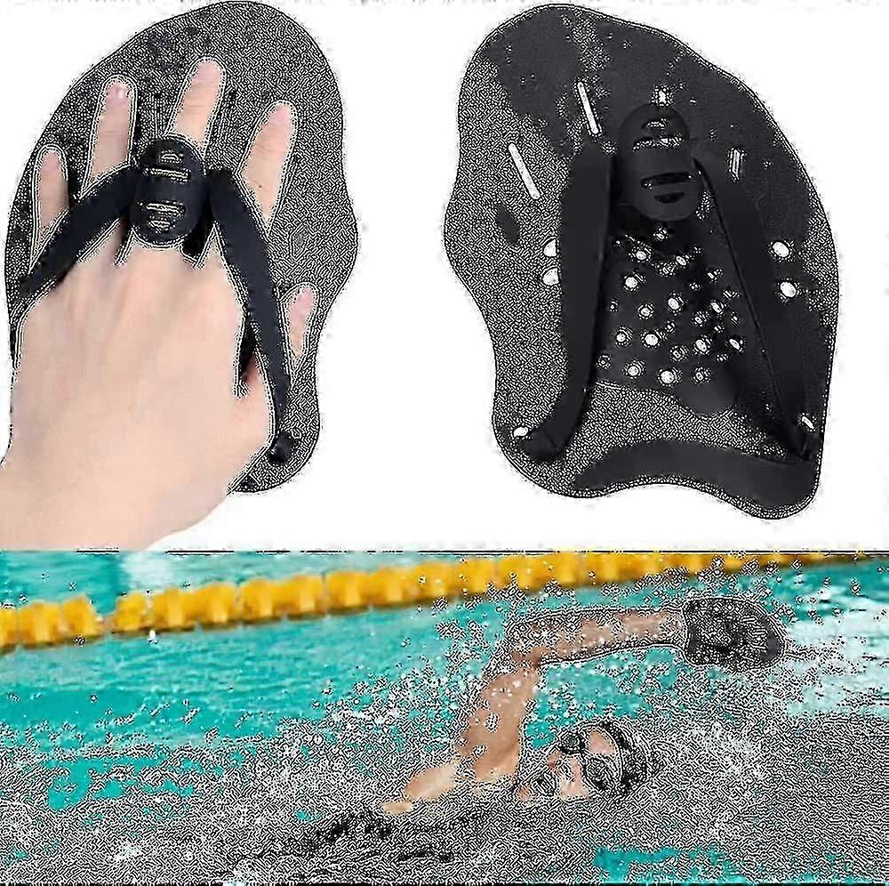 من المجاذيف اليدوية للسباحة ، مجاذيف تدريب السباحة المهنية ، مجاذيف السباحة مع الأشرطة القابلة للتعديل ، ملحقات معدات تمرين المسبح للبالغين