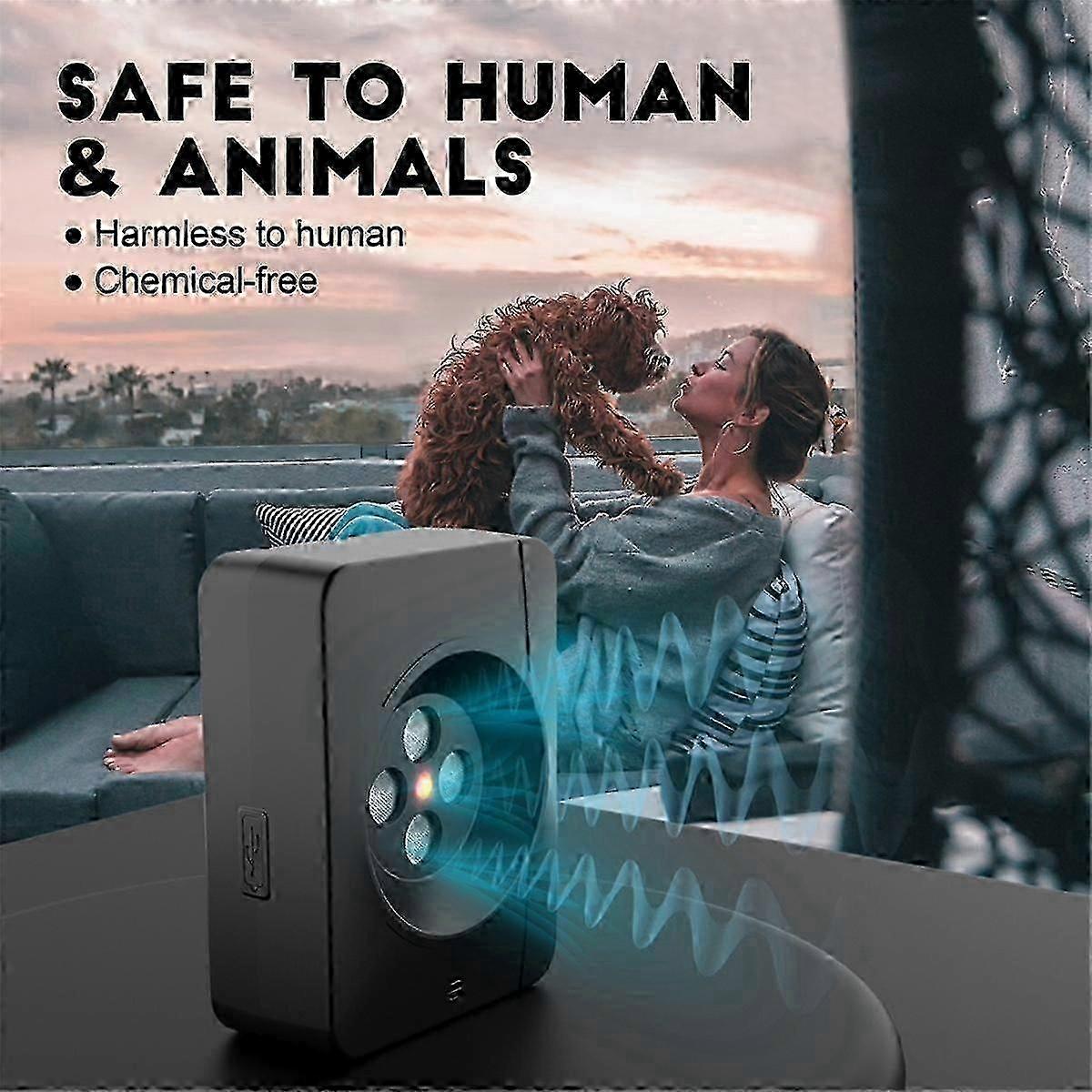 Anti Barking Device,Dog Barking Control Devices with 3 Modes,Rechargeable Ultrasonic Dog Barking De js