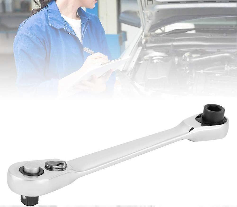 Ratchet Wrench Set - Mini Ratcheting Socket Driver 1/4" Hex Torque Wrench (Size : 130mm)