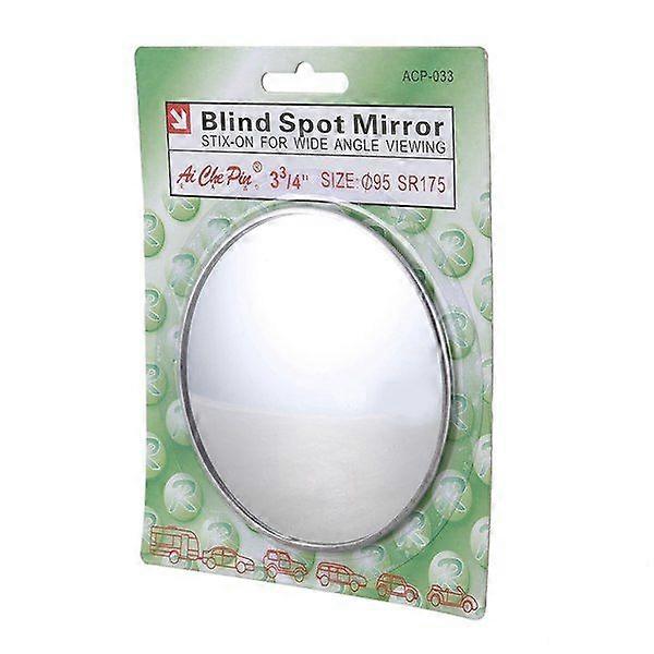 Espelhos retrovisores redondos de 3,7 polegadas de diâmetro, tom prateado, para ponto cego, para carro