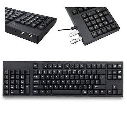 Wired Left Handed Keyboard 109 Keys, One Handed Gaming Keyboard, Micro USB Ergonomic Keyboard for Business Accounting Designer