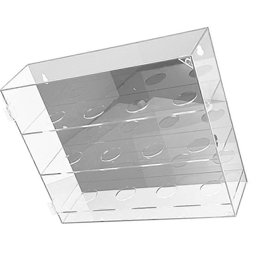 Transparent Rectangular Baseball Holder Acrylic Display Stand for Collectors