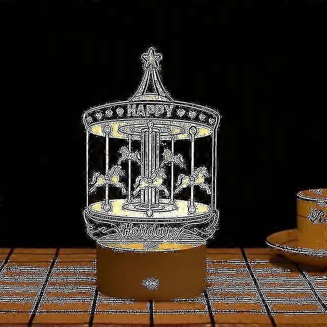 3d Creative Bedroom Bedside Night Light-3 Colors #51