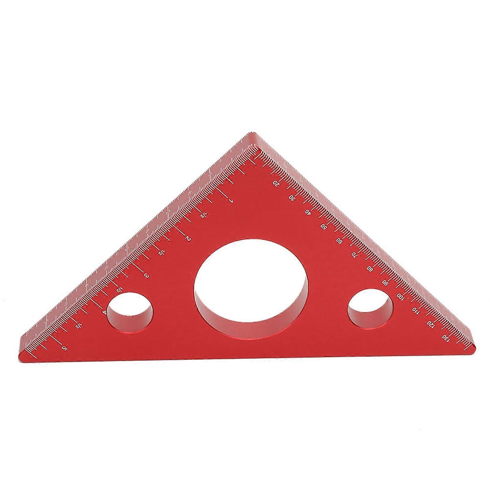 Aluminum Alloy Right Angle Ruler DIY Woodworking Triangle Ruler Measuring Gauging Tool