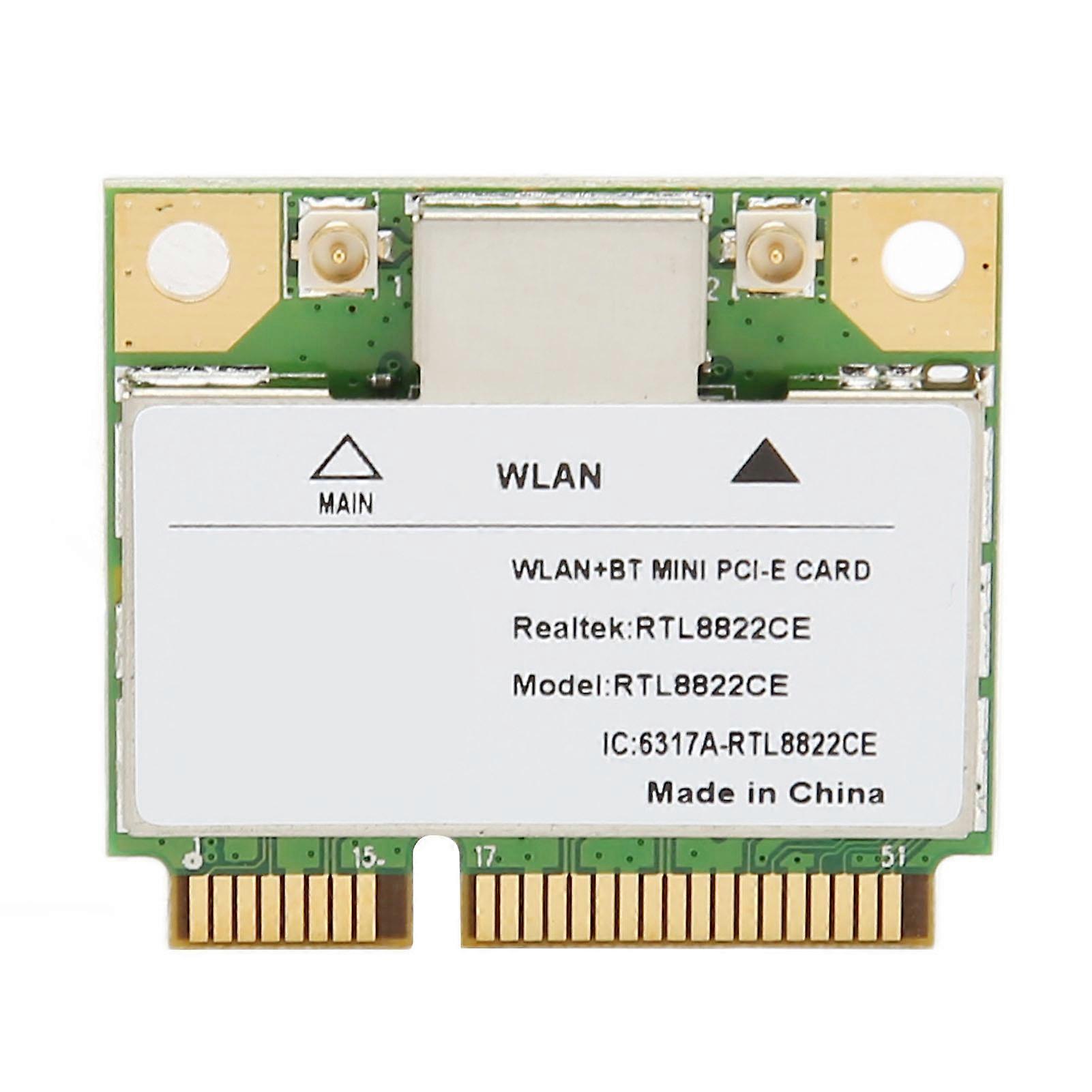RTL8822CE Mini PCIe WiFi Card Gigabit 2.4G 5G Dual Band Bluetooth 5.1 Wireless Network Card