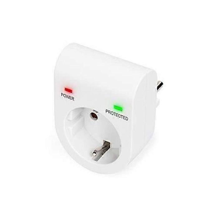 Surge Protection Adapter - DIGITUS - White - Multiple Socket - Indoor - Single-phase
