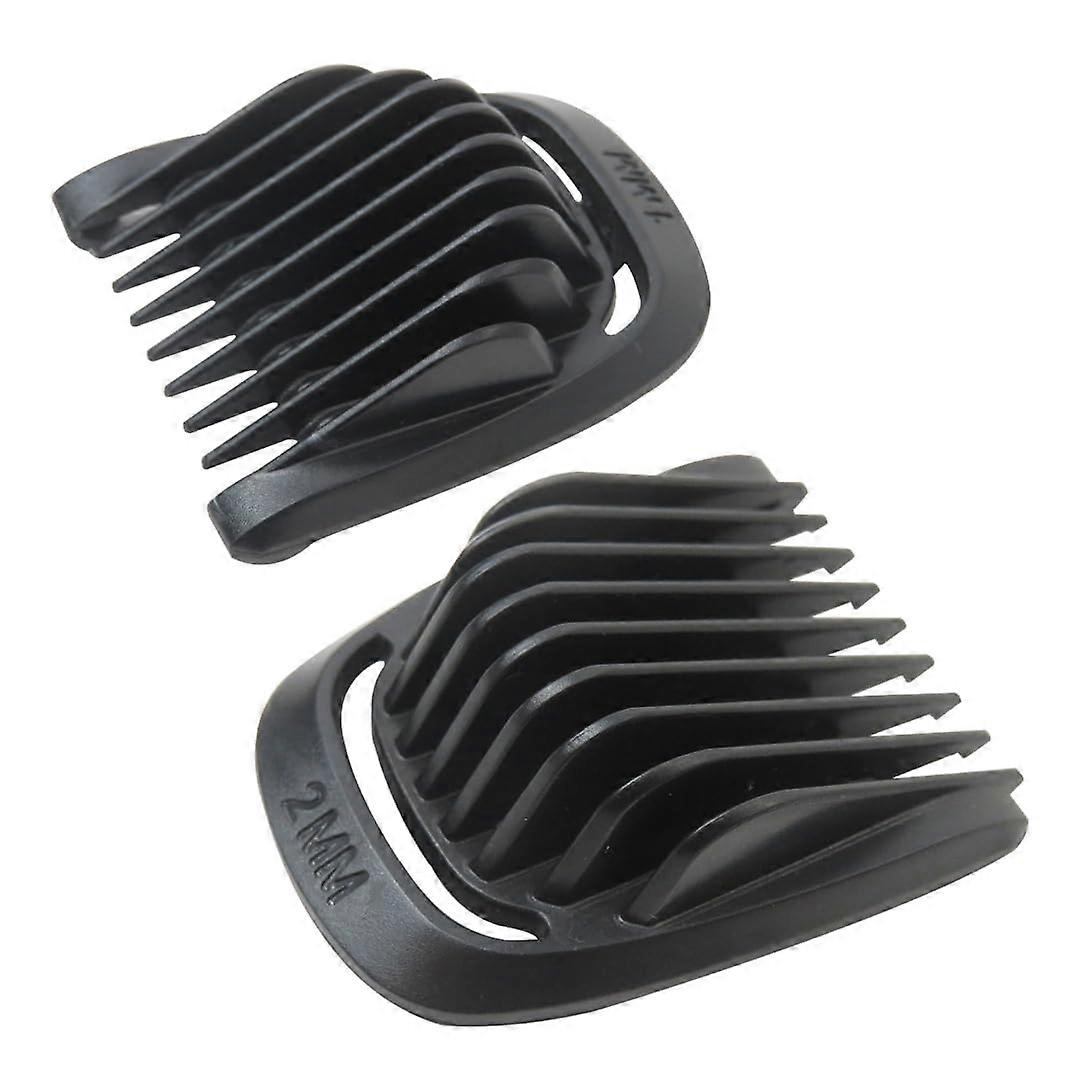 2Pack Adjustable Stubble Guide Guard Comb 1mm 2mm for Philips Norelco models 3000, 5000, 7000, BT5511