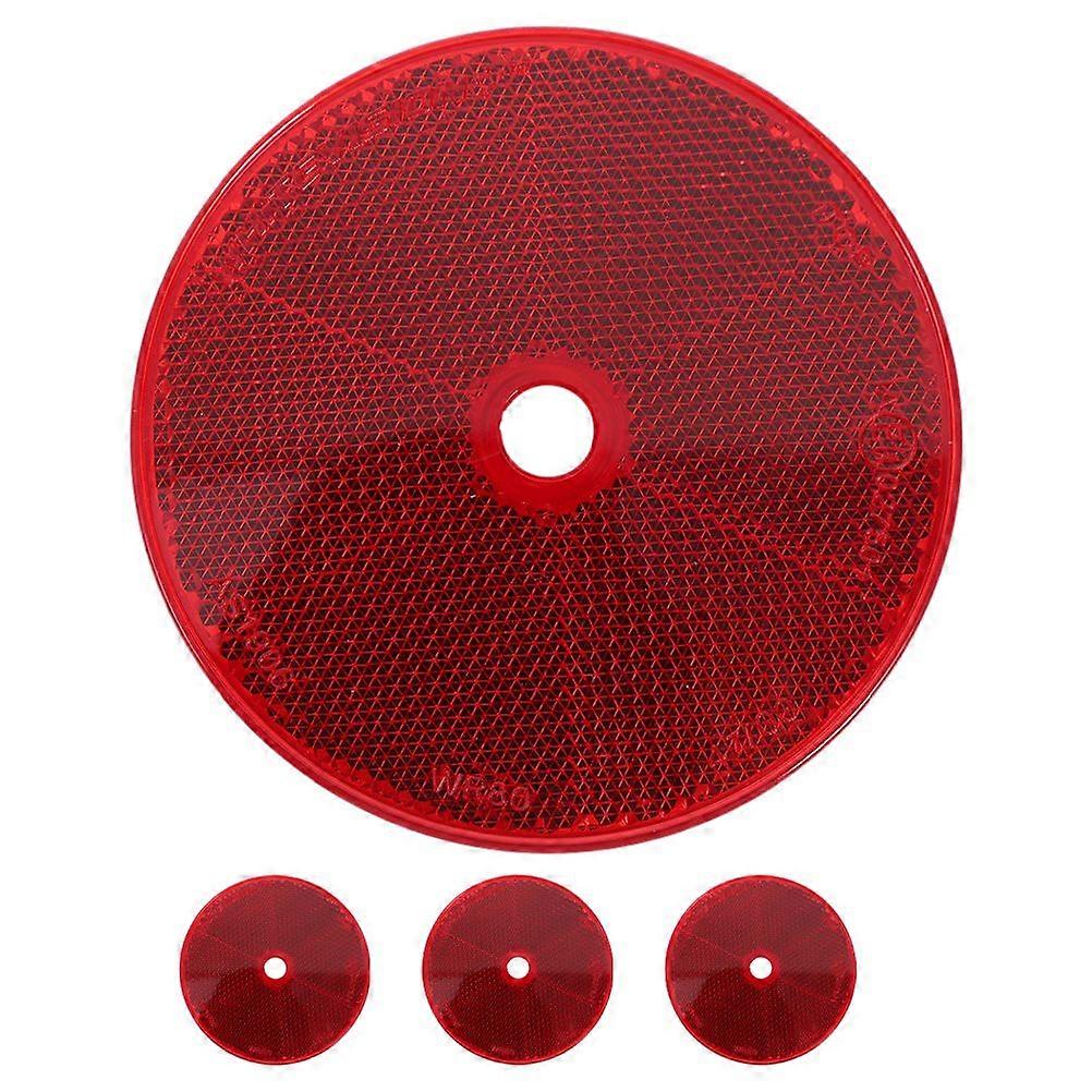 4pcs Reflectors Round Reflector Car Reflective Decor High Visibility Reflectors