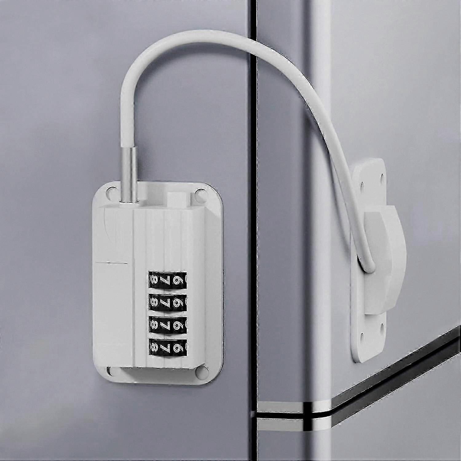 Childproof Door Lock for Refrigerators and Cabinets with Password Security, Suitable for Locking Fridge Doors, Drawers, and Other Storage Co