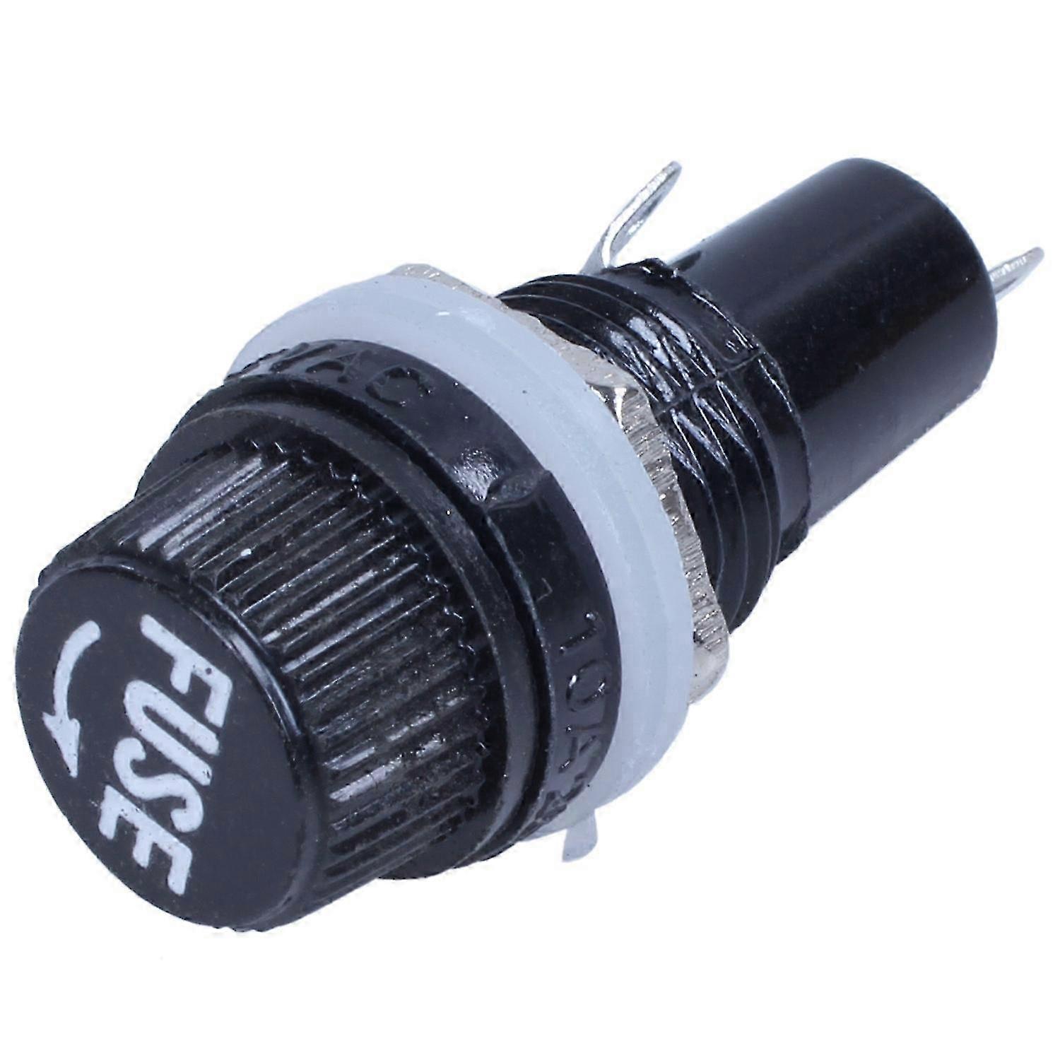Fuse Holder Socket 5x20mm Panel Mount with 12mm Thread Welding Type Connection