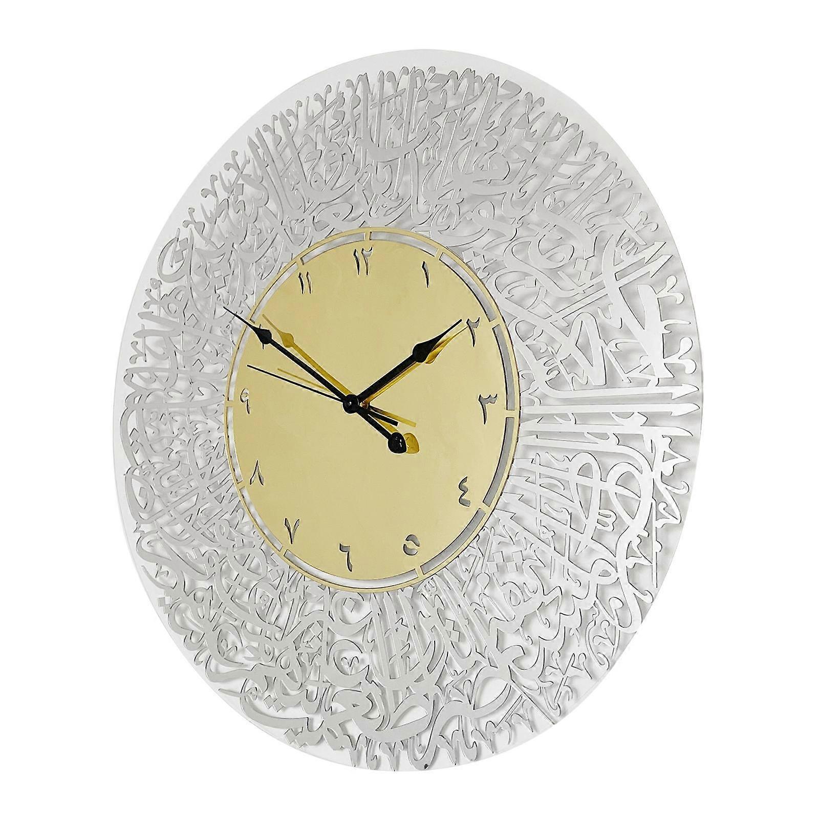Gather Acrylic Wall Clock Wall Clock Calligraphy Silent