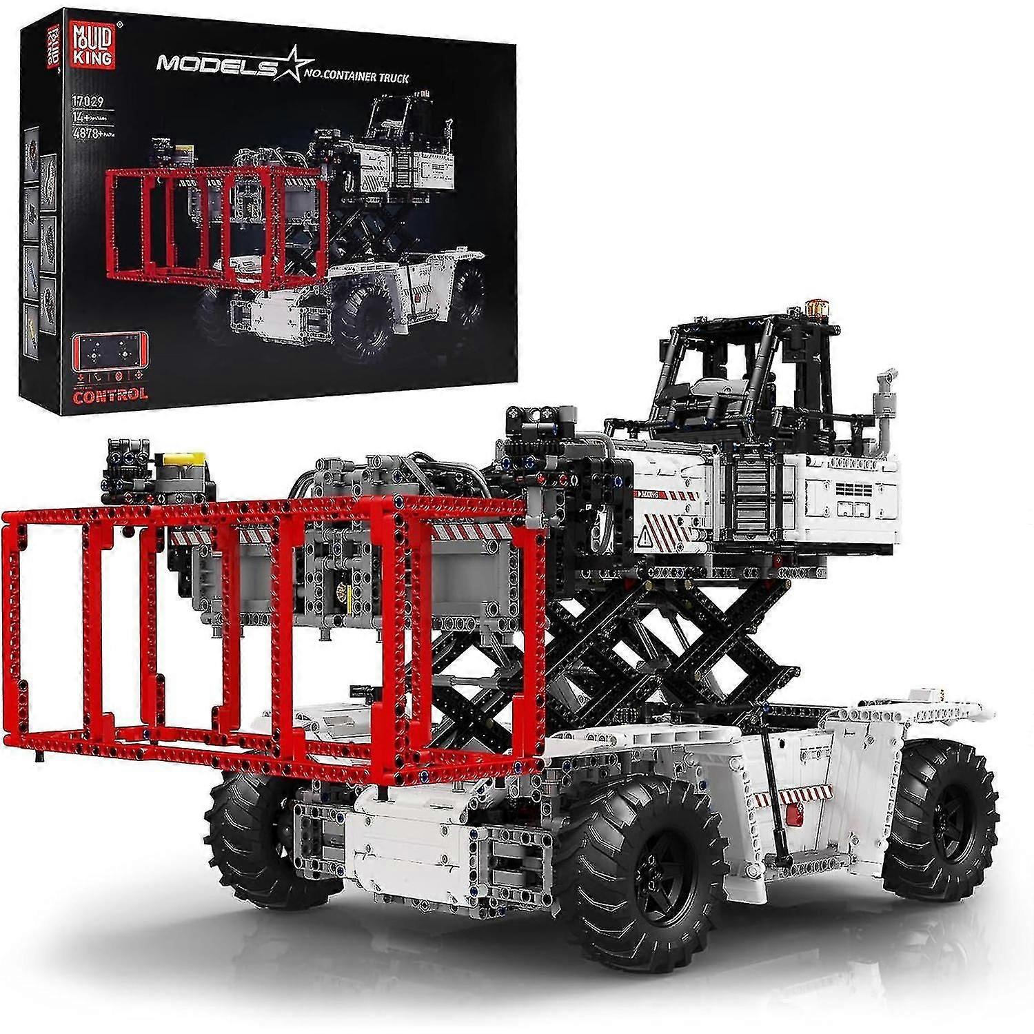 Container Truck Block Kits Model, Moc Building Blocks Set To Build, Gift For Kids Age 8+/adult Colle