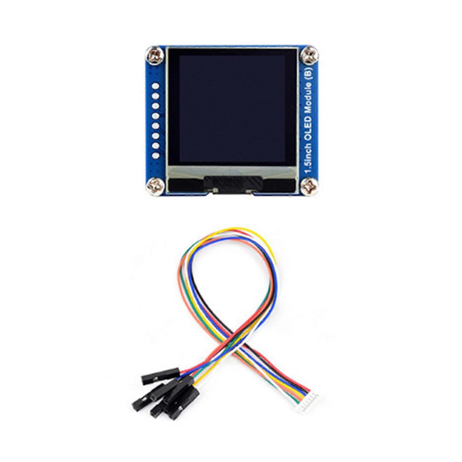 1.5" OLED Display Module with Ultra Narrow Border and High Resolution of 128×128 Pixels for Electronic Enthusiasts Multicolor