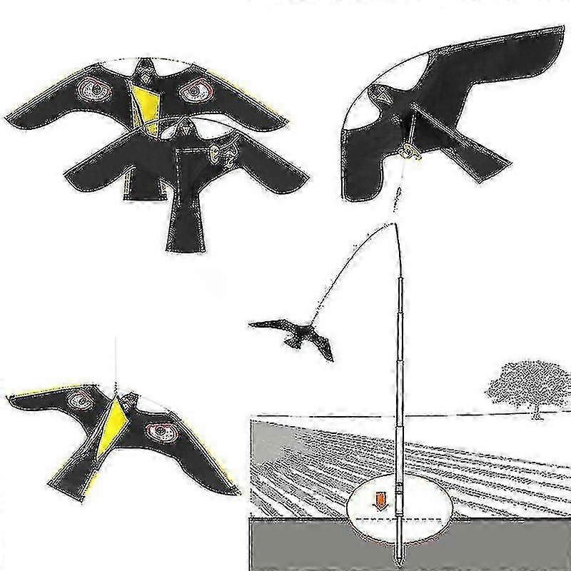 Garden Decorative Scarecrow Hawk Kite Deterrent for Yard Protection