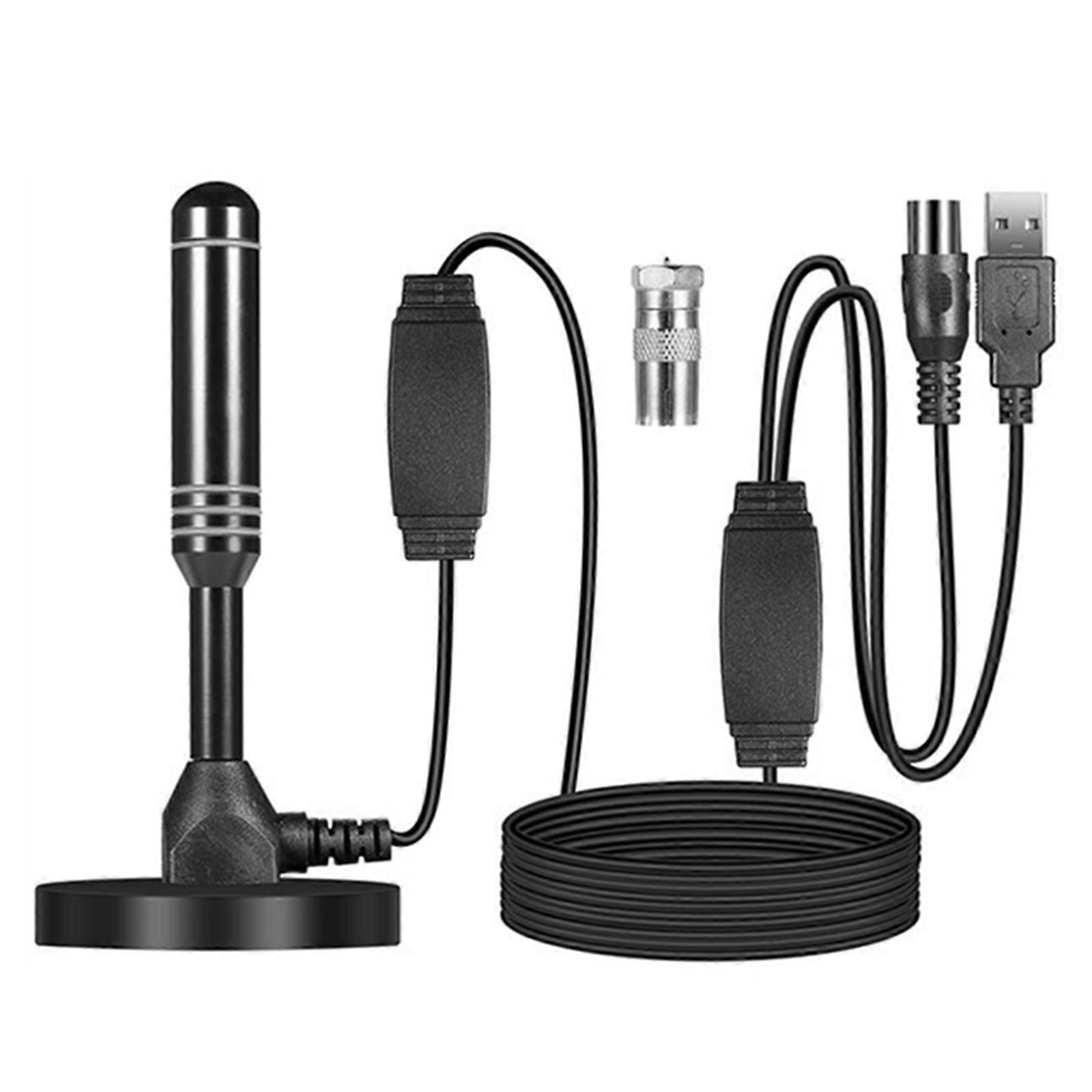 Lightweight TV Antenna with Magnetic Base HighGain Enhances Reception Quality Suitable for Freeviews & DABsBroadcasting