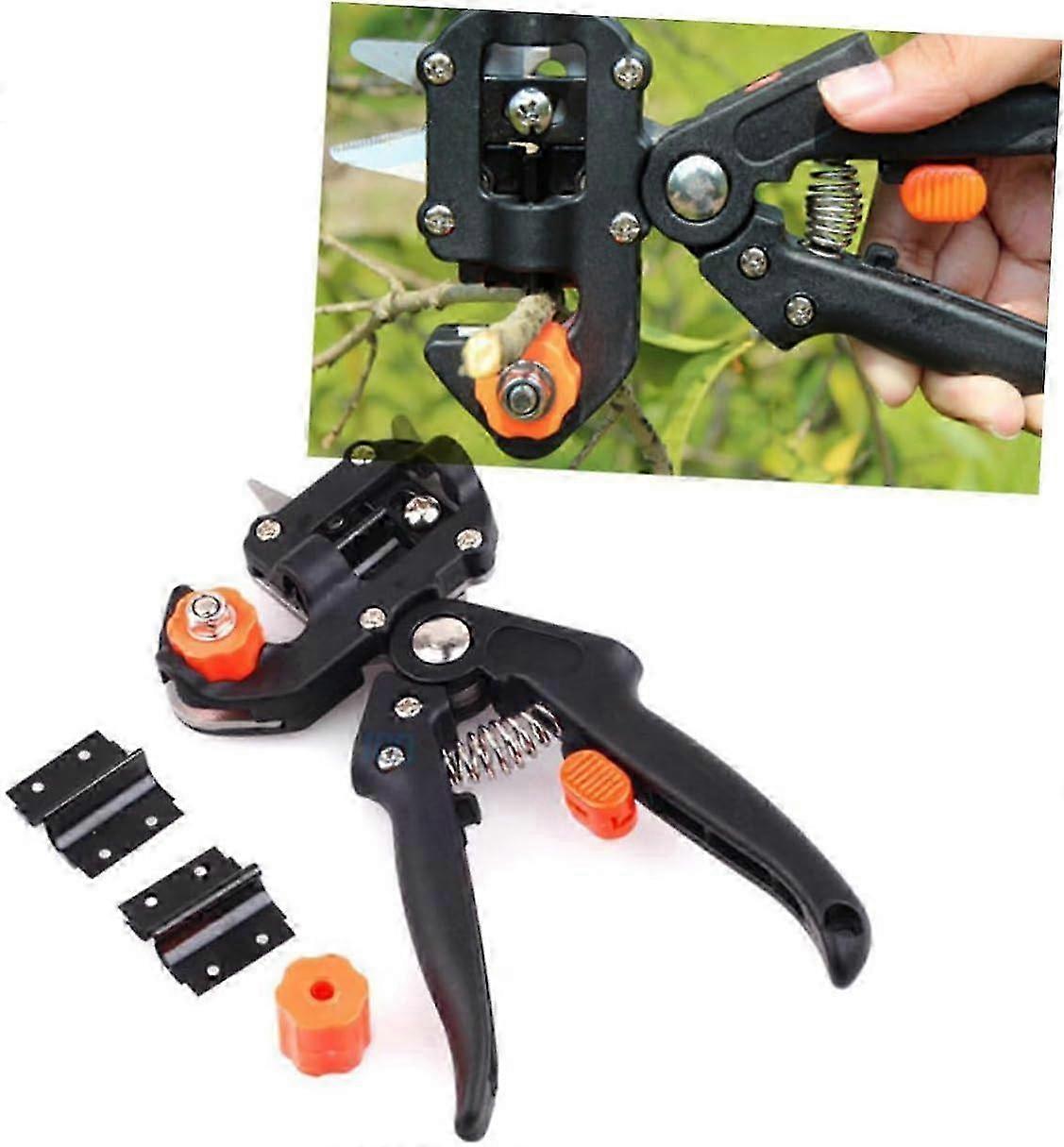 Grafting Tool Set with Pruning Shears & Replacement Blades for Gardening