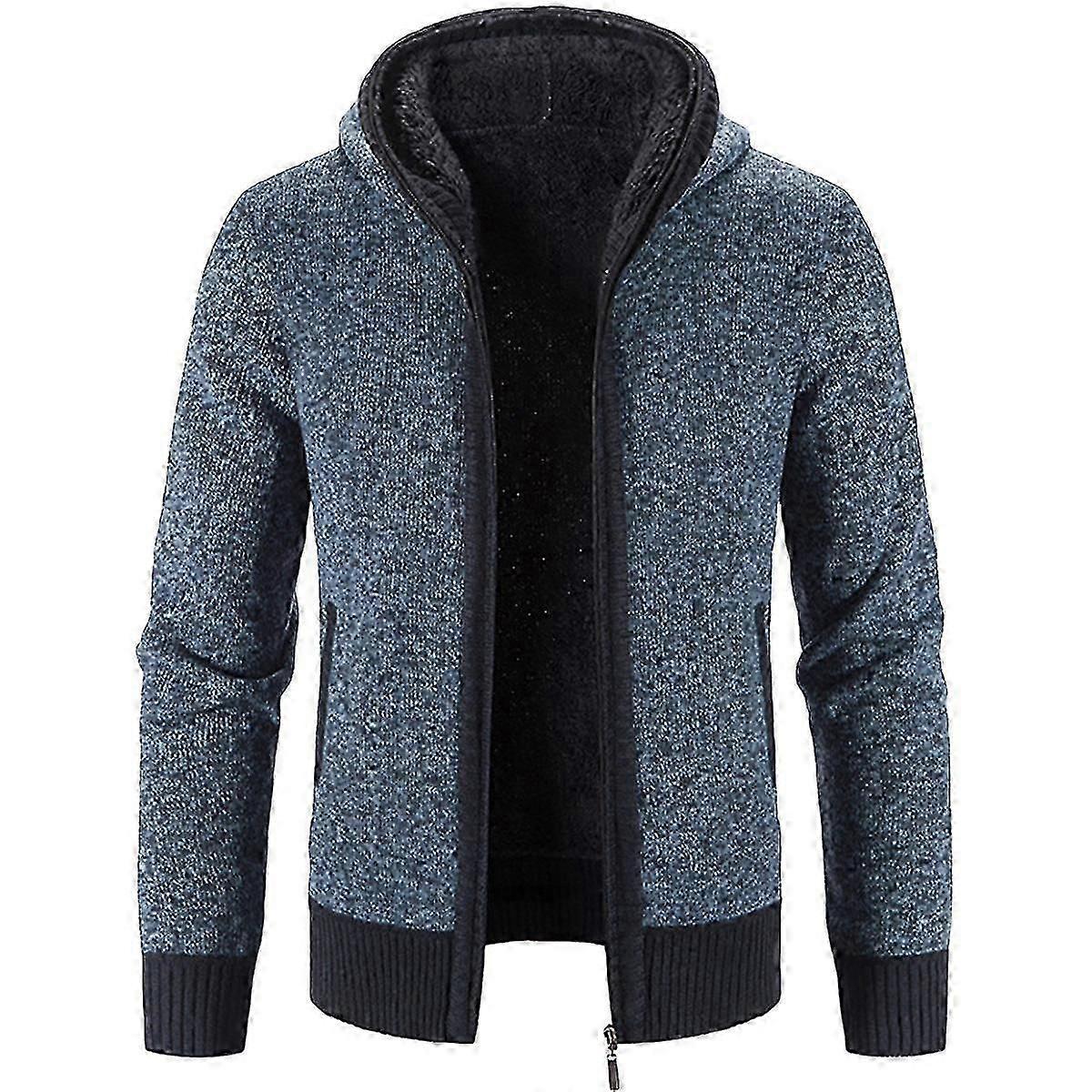 גברים חורף ברדס עבה קרדיגן סרוג סרוג סוודר סריג (XIATIAN)