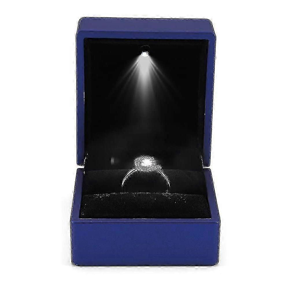 Led Lighted Ring Box Earring Ring Case Wedding Ring Jewelry