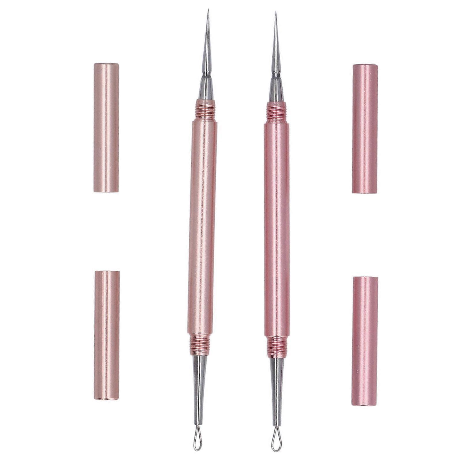 Double-ended Milia Removal Needle Portable Stainless Steel Facial Milia Removal Needle for Home Beauty