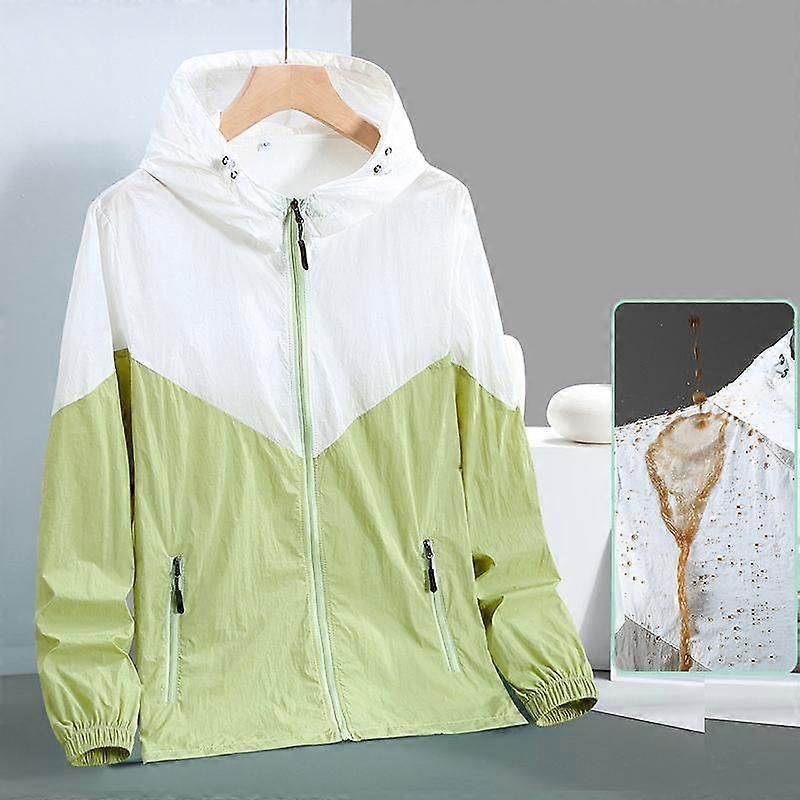 Plus Size S-7XL Män Sommarkappa Huva Mode Vattentät Mäns Vindjacka Ultratunn Andningsbar Solskyddsjacka