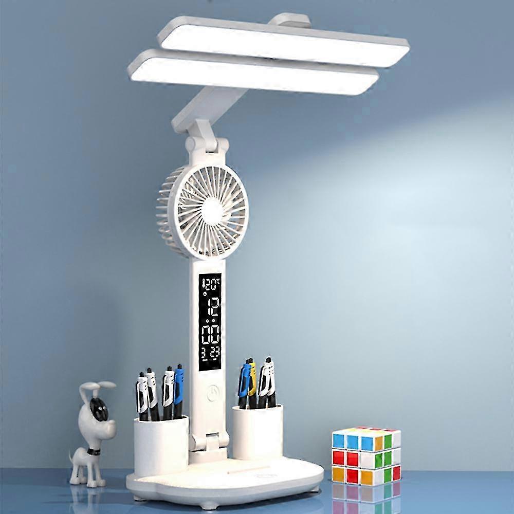 2025 Luz LED multifuncional com ventilador e suporte para caneta