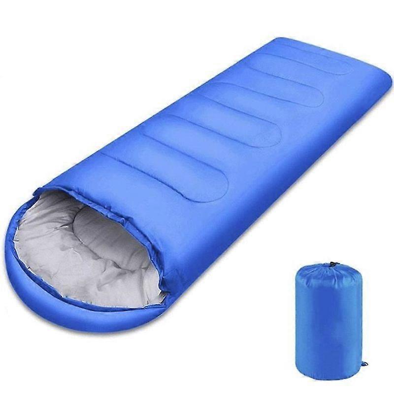 Sleeping BagCamping Sleeping Bag Hooded EnvelopeSpringSummer and AutumnOutdoor1KGAdult - Type Blue
