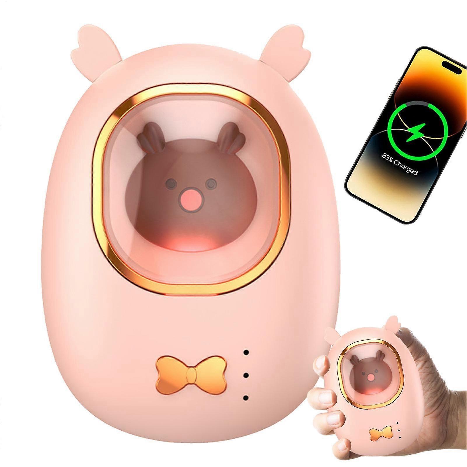 Hand warmer Power bank, 2400mAh Rechargeable Fast Heating 3 Modes with Light