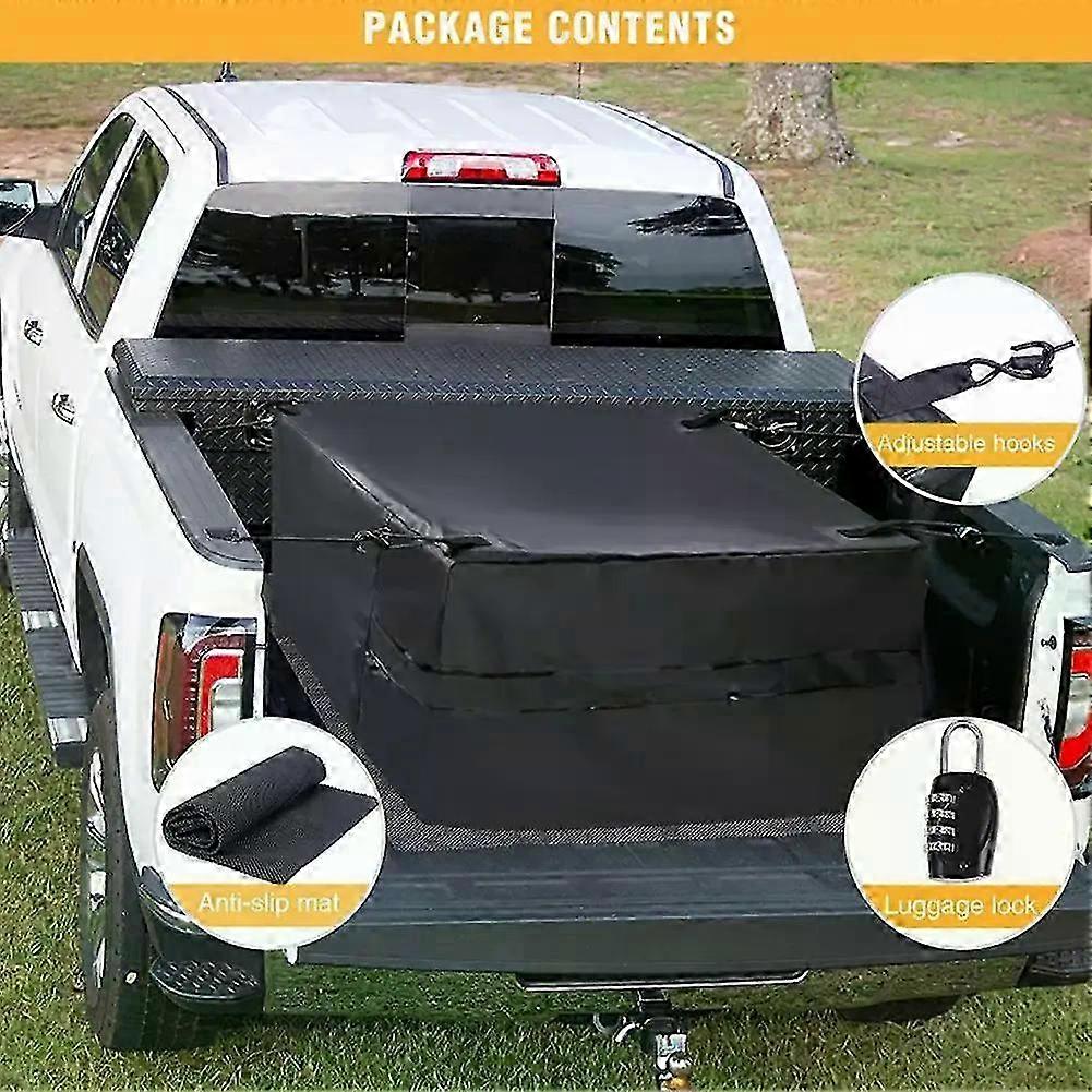 2025 127*104*44cm Waterproof Car Cargo Rooftop Bag Foldable Storage Auto Interior Stowing Tidying Container For SUV Van Pickup Truck
