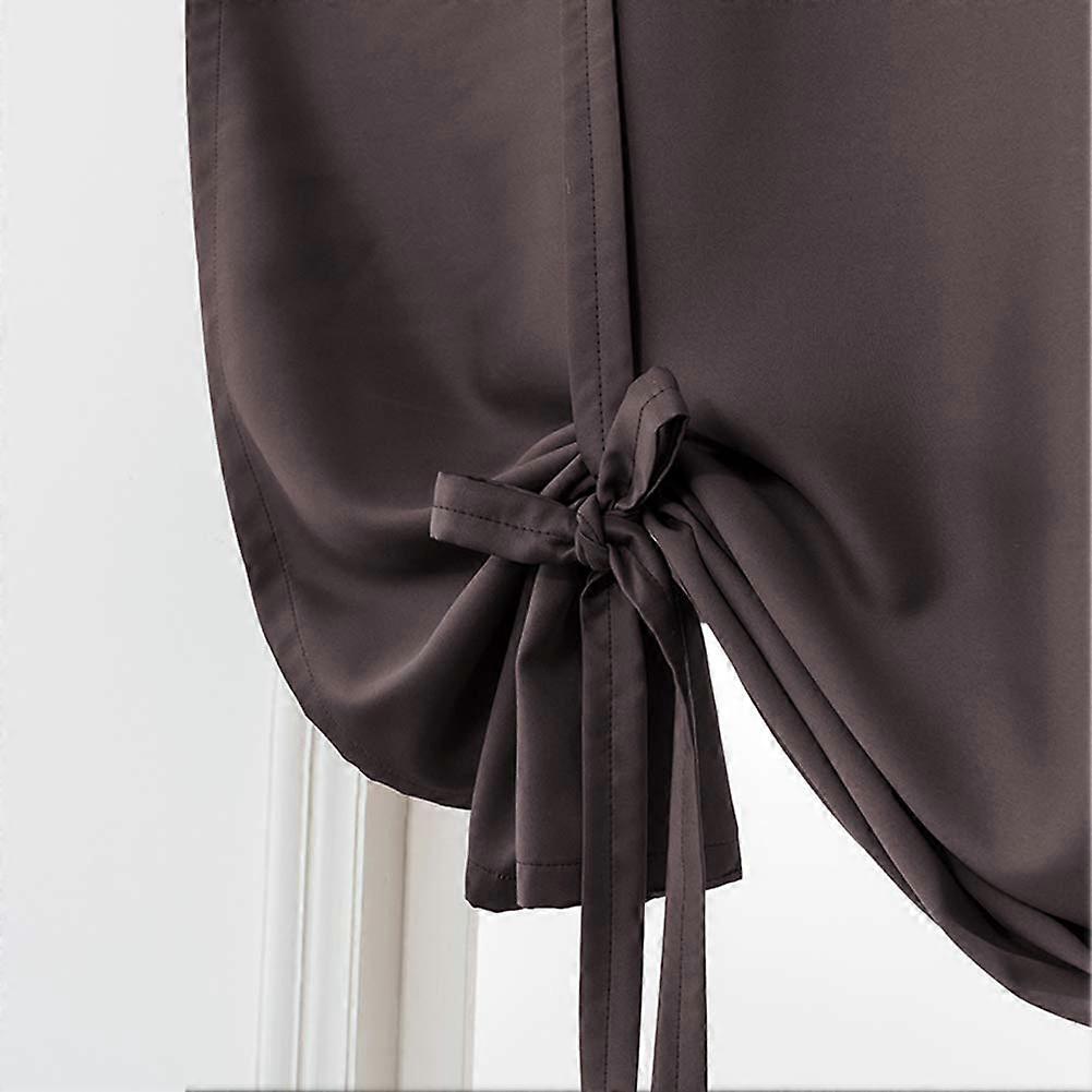Blackout Curtain, Insulated, Adjustable Balloon Design, Small Window 117 x 160 cm, Chocolate Brown